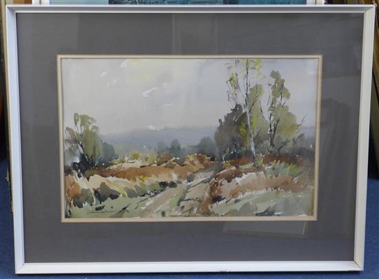 § Edward Wesson (1910-1983) On Albury Heath, 12.5 x 20in.